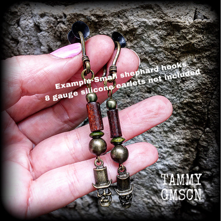 Baron Samedi earrings-Voodoo earrings