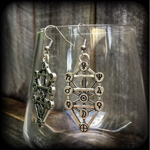 Tree of Life earrings-Qabalah jewelry