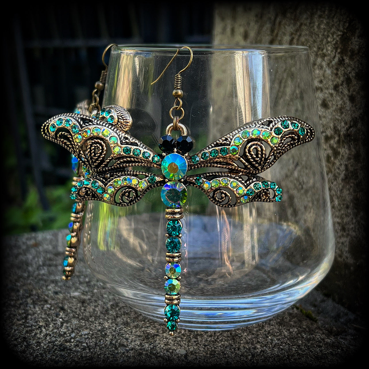 Dragonfly earrings-Cottagecore-Fairycore earrings