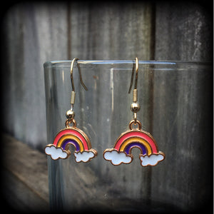 Rainbow earrings-Cloud earrings