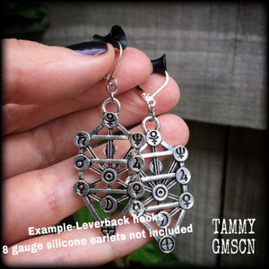 Tree of Life earrings-Qabalah jewelry